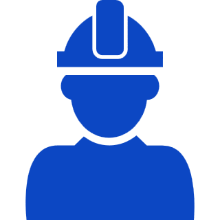 constructor with hard hat protection on his head svgrepo com